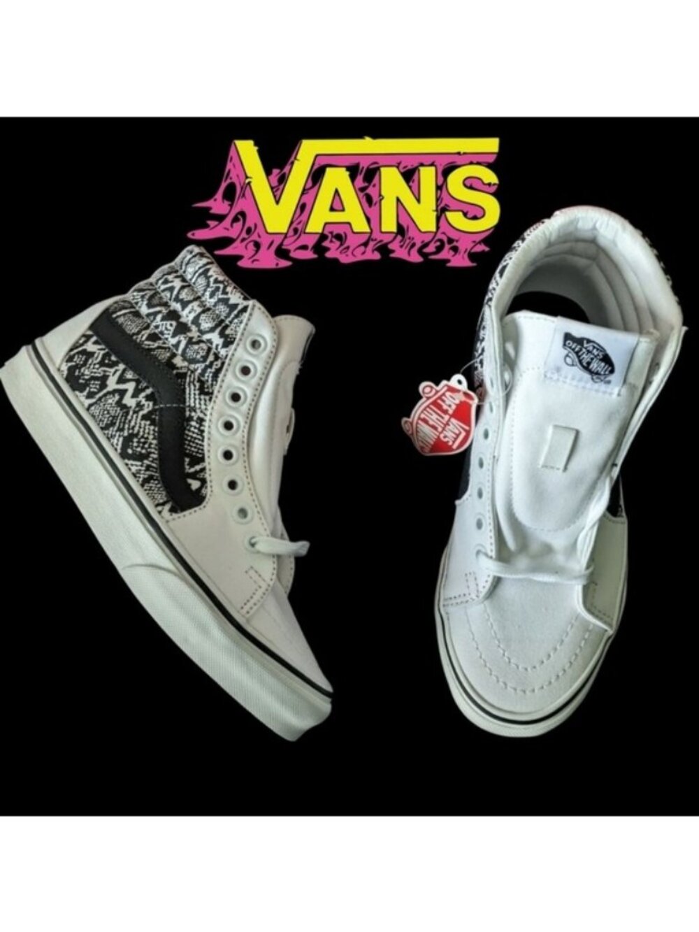 Vans Off The Wall Sk8-Hi ‘Python’ Womens 5.5 VN0A4U3CWTQ 0826